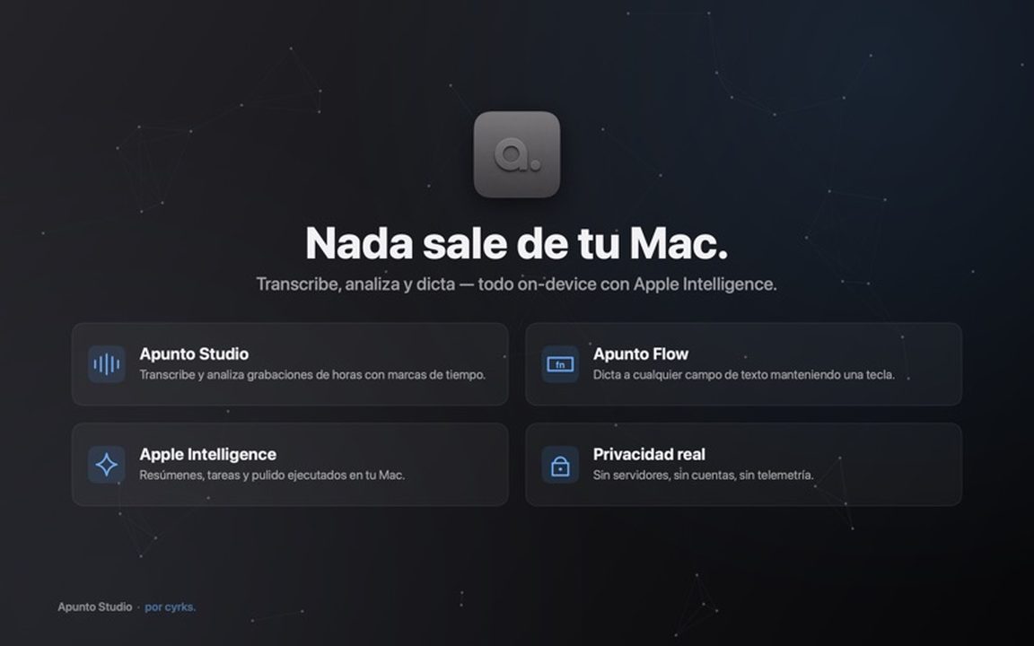 Captura de Apunto Studio